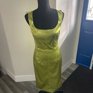 Dolce & Gabbana Vibrant Green Midi Dress